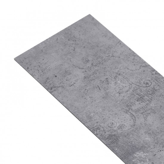 Self-adhesive PVC Flooring Planks 5.21 m? 2 mm Cement Grey