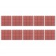 Decking Tiles 10 pcs Red 30.5x30.5 cm Plastic