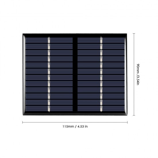 1.5W 12V Polycrystalline Silicon Solar Panel Solar Cell for DIY Power Charger 115*90mm