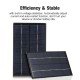 2W/5V Portable Solar Charger With USB Port Monocrystalline silicon Compact Solar Panel Phone Cellphone Power Bank Charger For Camping Hiking Travel