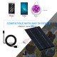 2W/5V Portable Solar Charger With USB Port Monocrystalline silicon Compact Solar Panel Phone Cellphone Power Bank Charger For Camping Hiking Travel