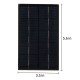 2W/5V Portable Solar Charger With USB Port Monocrystalline silicon Compact Solar Panel Phone Cellphone Power Bank Charger For Camping Hiking Travel