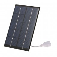 2W/5V Portable Solar Charger With USB Port Monocrystalline silicon Compact Solar Panel Phone Cellphone Power Bank Charger For Camping Hiking Travel