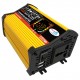 Modified Sine Wave Inverter High Frequency 6000W Peak Power Watt Power Inverter DC 12V to AC 220V Converter Car Power Charger Inverter with 2.1A Dual USB Port Battery Clips Display Screen