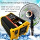 Modified Sine Wave Inverter High Frequency 6000W Peak Power Watt Power Inverter DC 12V to AC 220V Converter Car Power Charger Inverter with 2.1A Dual USB Port Battery Clips Display Screen