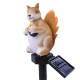 LED Solar Lights Garden Stake Lights Squirrel Shape Solar Powered LED Lamp Pathway Walkway Lawn Patio Backyard Lighting Outdoor Waterproof Landscape Lamp