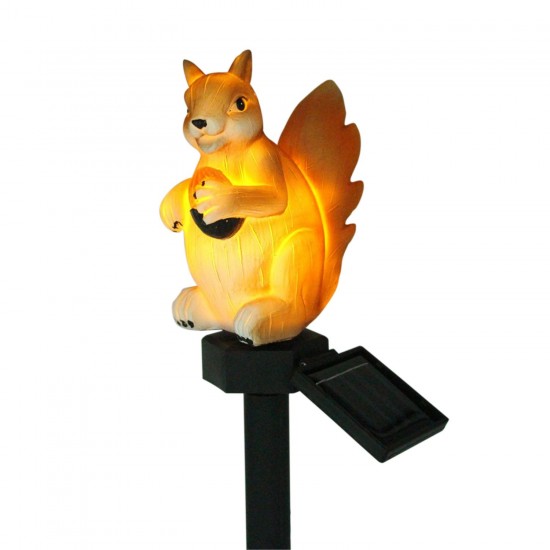 LED Solar Lights Garden Stake Lights Squirrel Shape Solar Powered LED Lamp Pathway Walkway Lawn Patio Backyard Lighting Outdoor Waterproof Landscape Lamp