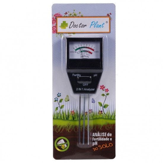 2-in-1  Soil pH Meter Fertility Tester pH Tester Soil Tester for Garden Farm Lawn Indoor Outdoor Plant Care