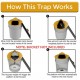 Rat Traps Flip slide Bucket Mouse Trap Walk The Plank Automatic Trap for 5-Gal Water Injection Effective Rat Repellent at Indoor/Outdoor Barn Garage Shed