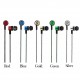 Explosion models braided wiring in-ear plating headset mobile phone MP3 universal creative gifts cross-border headphones wholesale green