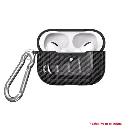 Silicone Protective Case Compatible with Apple AirPods Pro Wireless BT Earphones Case Shockproof Scratch-Resistant Bag Cover Black