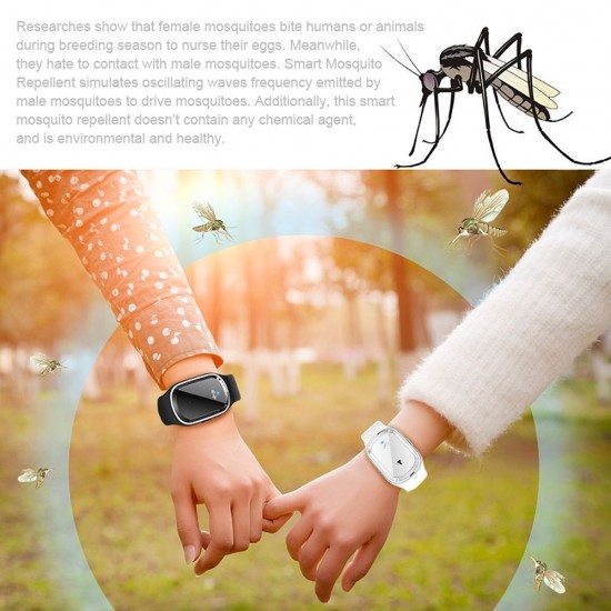 Ultrasound Mosquito Repellent Wristband Anti Mosquito Pest Insect Bugs Repellent Bracelet For Kids Adult