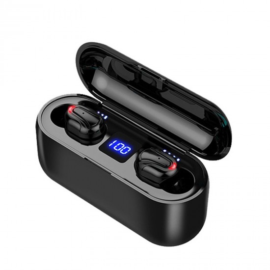 Bluetooth 5.0 Earbuds True Wireless Headphones with Mic In-ear Stereo Earphones Twins IPX5 Waterproof Sports Headset Charging Box Battery Digital Display