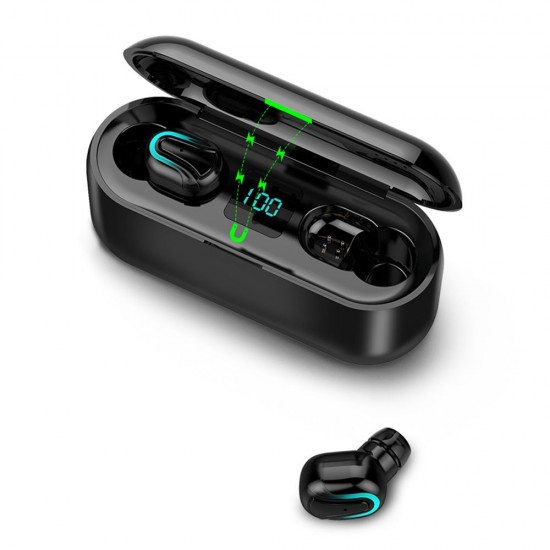 Bluetooth 5.0 Earbuds True Wireless Headphones with Mic In-ear Stereo Earphones Twins IPX5 Waterproof Sports Headset Charging Box Battery Digital Display