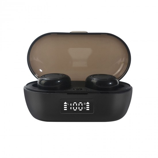 Bluetooth 5.0 Mini TWS Earbuds True Wireless Headphones Sport Headset In-ear Earphones with Mic Charging Case Battery Digital Display