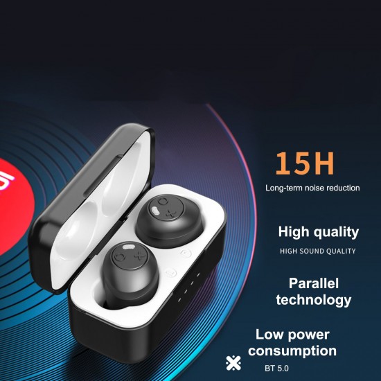 ANC X8 Active Noise Reduction Headphones True Wireless Stereo Headset Bluetooth 5.0 Earphone ANC Wireless Earbuds Built-in Microphone with 550mAh Charging Box