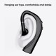 RD02 BT 5.0 Wireless Earphone Handsfree Business Headset Noise Reduction Mini  Earphone Single Earhook with MIC for Running Driving Gym Spa Black