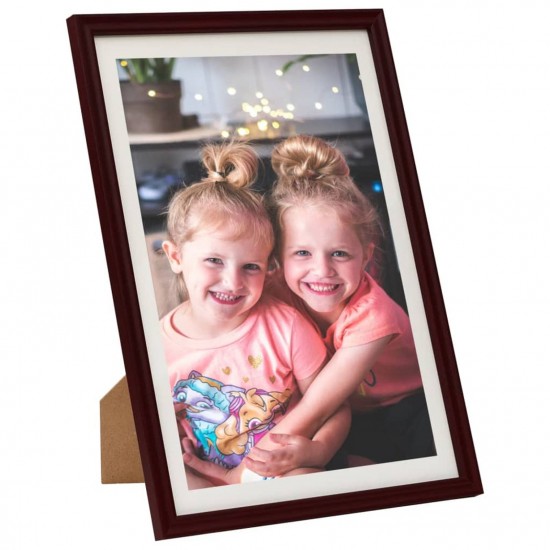 Photo Frames Collage 5 pcs for Wall or Table Dark Red 50x70 cm