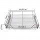 Pull-Out Wire Baskets 2 pcs Silver 600 mm