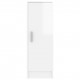 Shoe Cabinet High Gloss White 32x35x92 cm Chipboard