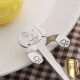 304 Stainless Steel Coffee Spoon Puppy Stirring Spoon Hanging Cup Tea Spoon No.3&11.6cm Silvery