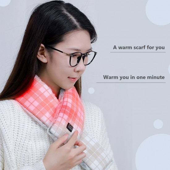 Heated Scarf for Women USB Electric Heating Scarf Heated Neck Wrap Neck Warmer for Men