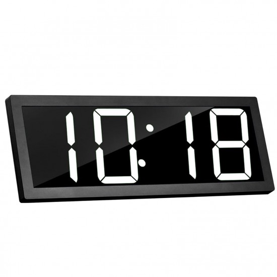 Smart Large Digital Wall Clock APP Control Time/ Date/ Temperature 100 Colors Display Record & Sound Activate & Countdown Function Stepless Brightness & Volume Alarm with Snooze