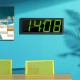 Smart Large Digital Wall Clock APP Control Time/ Date/ Temperature 100 Colors Display Record & Sound Activate & Countdown Function Stepless Brightness & Volume Alarm with Snooze