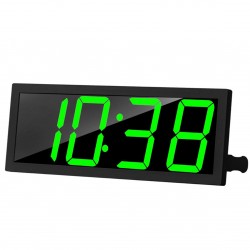 Smart Large Digital Wall Clock APP Control Time/ Date/ Temperature 100 Colors Display Record & Sound Activate & Countdown Function Stepless Brightness & Volume Alarm with Snooze