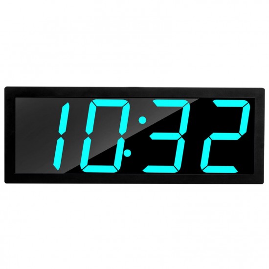 Smart Large Digital Wall Clock APP Control Time/ Date/ Temperature 100 Colors Display Record & Sound Activate & Countdown Function Stepless Brightness & Volume Alarm with Snooze