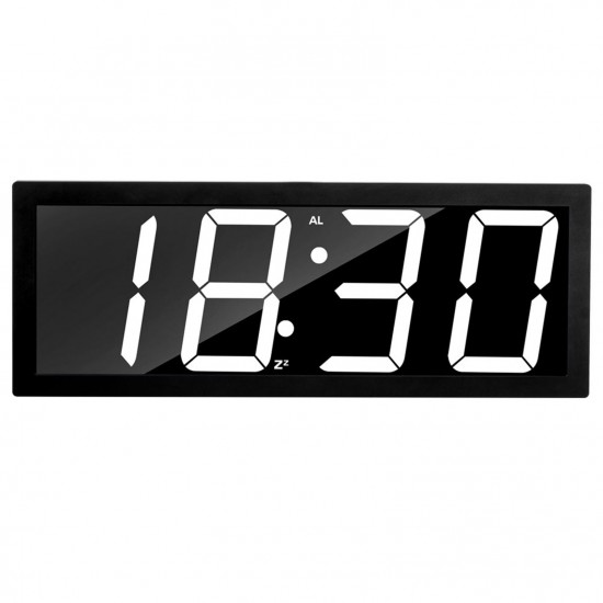 Smart Large Digital Wall Clock APP Control Time/ Date/ Temperature 100 Colors Display Record & Sound Activate & Countdown Function Stepless Brightness & Volume Alarm with Snooze