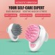 Hair Scalp Massager Shampoo Brush, Soft Silicone Scalp Care Brush Wet and Dry Hair Scalp Brush Acoustic Wave Massage Hair Washer with Three Replaceable Brush Heads for Men, Women, Kids and Pets