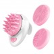 Hair Scalp Massager Shampoo Brush, Soft Silicone Scalp Care Brush Wet and Dry Hair Scalp Brush Acoustic Wave Massage Hair Washer with Three Replaceable Brush Heads for Men, Women, Kids and Pets