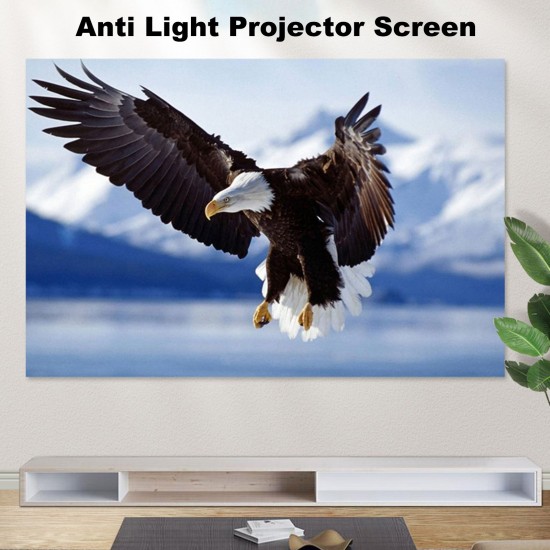 Projector Screen 120 inch 16:9 HD Foldable Portable Projection Screen Anti-Crease Projection Movies Screen for Home Theater Outdoor Indoor