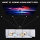 Projector Screen 120 inch 16:9 HD Foldable Portable Projection Screen Anti-Crease Projection Movies Screen for Home Theater Outdoor Indoor