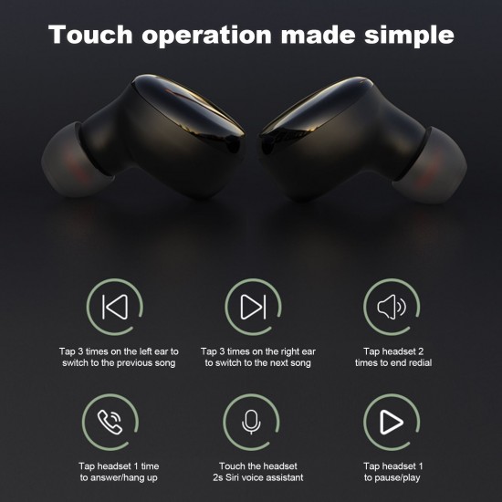 Wireless Headset S8031 BT 5.0 Mini  Wireless Earbuds Rechargeable, Waterproof Stereo Smart Touch