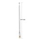 Telescopic FM Radio Antenna 4 Sections Chromium-plating Copper Antenna 360° Rotatable