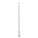 Telescopic FM Radio Antenna 4 Sections Chromium-plating Copper Antenna 360° Rotatable