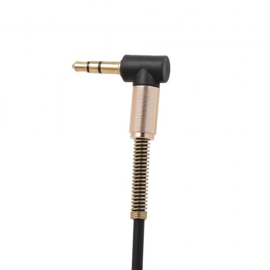 3.5mm Audio Cable Jack Male to Male 90 Degree Right Angle Stereo Car Phone Laptop Auxiliary Audio Extension Cable,Black