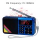 Y-509 Portable FM Radio Mini Digital Raido Speaker with LED Flashlight Screen Display MP3 Music Player