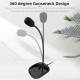 SK-30 USB Desktop Microphone with Mute Button Volume Adjustment Plug&Play Condenser for Laptop Computer PC 360 Gooseneck Design for Recording Gaming