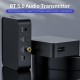 BT 5.0 Audio Transmitter with TF Card Slot SPDIF/Coaxial/Aux Ports for TV Desktop Game Console to BT Headset Speaker, Black