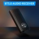 BT5.0 Audio Receiver 3.5mm AUX Vehicle-mounted BT Receiver Stable Signal Nondestructive Sound Quality Built-in Lithium Battery