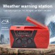 AM/FM & NOAA Emergency Radio Hand Crank Radio with Flashlight for SOS Emergency Portable Solar Radios Self Powered AM/FM Radio with 2000mAh Power Bank Cell Phone Charger USB Rechargeable Great Emergency Supplies(AAA Battery not Included)