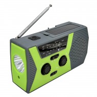 AM/FM & NOAA Emergency Radio Hand Crank Radio with Flashlight for SOS Emergency Portable Solar Radios Self Powered AM/FM Radio with 2000mAh Power Bank Cell Phone Charger USB Rechargeable Great Emergency Supplies(AAA Battery not Included)