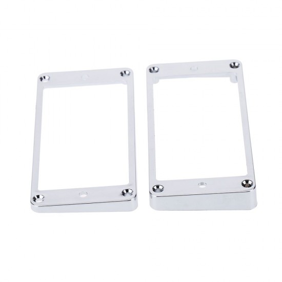 Chrome-Plated Plastic Guitar Pickup Frame Mounting Ring for LP Guitar Silver