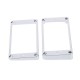 Chrome-Plated Plastic Guitar Pickup Frame Mounting Ring for LP Guitar Silver