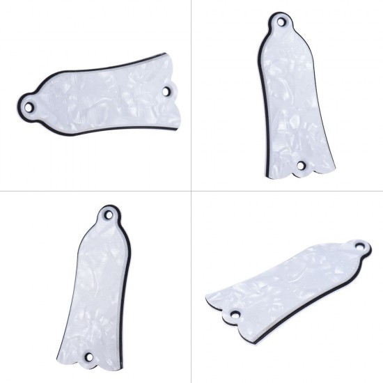 2 Holes Bell-shaped Truss Rod Cover Plate Scroll Plate for LP SG Flying V ES Guitar 3 Colors for Option