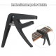 Professional Single-handed Quick-replaceable Ukelele Capo Plastic Steel Black