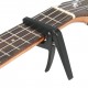 Professional Single-handed Quick-replaceable Ukelele Capo Plastic Steel Black